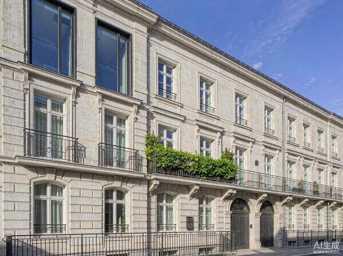 european apartment building facade