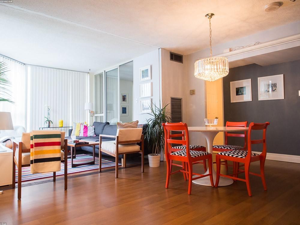 Amenities living and dining space