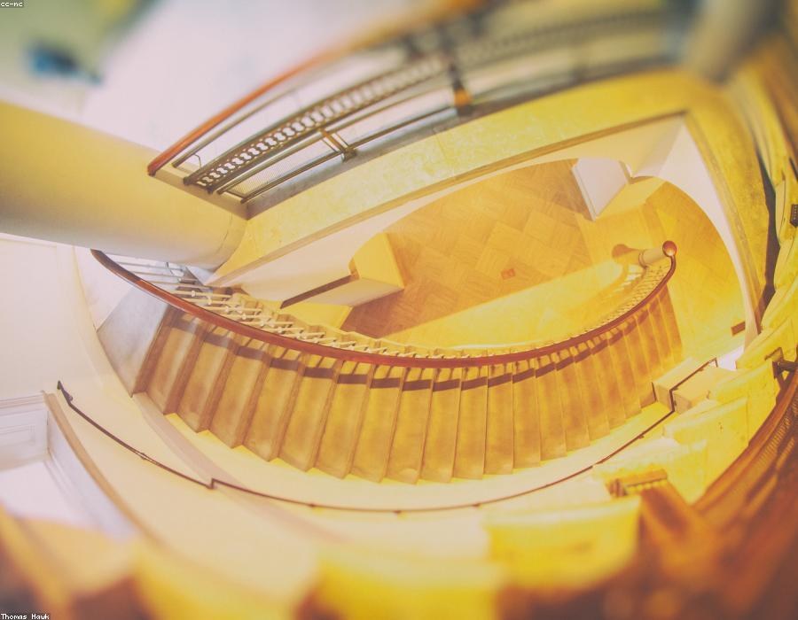 classic european architecture staircase